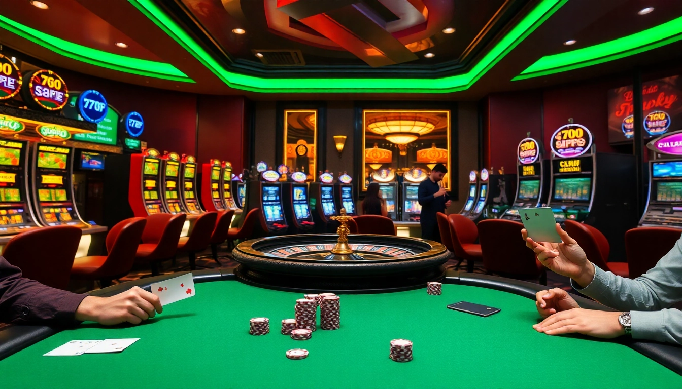 Experience the excitement of casino gaming with 789f com poker tables and vibrant slot machines.